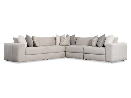 Vista Beige/Tan Fabric Sectional - Ornate Home