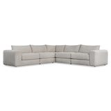 Vista Beige/Tan Fabric Sectional - Ornate Home