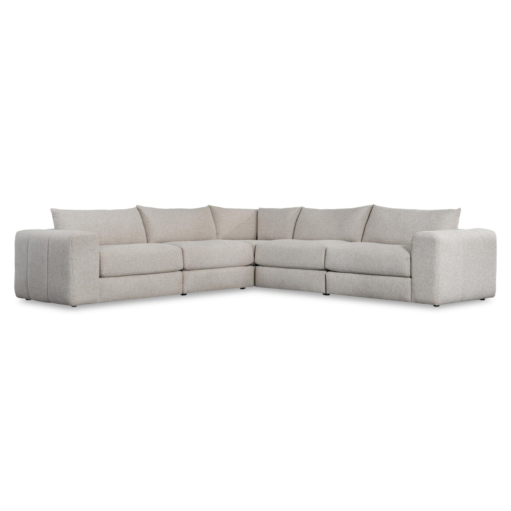 Vista Beige/Tan Fabric Sectional - Ornate Home