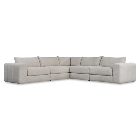 Vista Beige/Tan Fabric Sectional - Ornate Home