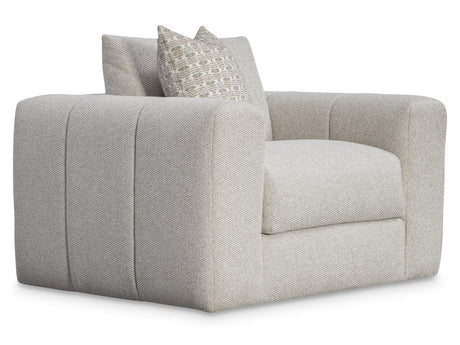 Vista Beige/Tan Fabric Swivel Chair - Ornate Home