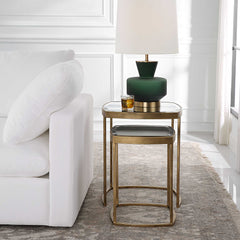 Vista Gold Nesting Tables (Set of 2) - Ornate Home