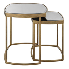 Vista Gold Nesting Tables (Set of 2) - Ornate Home