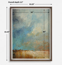 Vista Grande Multicolor Framed Desertscape Print - Ornate Home