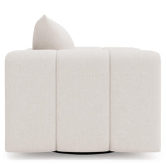 Vista Ivory Swivel Chair Without Pillows - Ornate Home