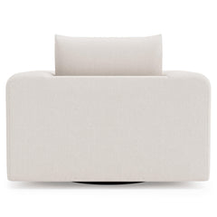 Vista Ivory Swivel Chair Without Pillows - Ornate Home