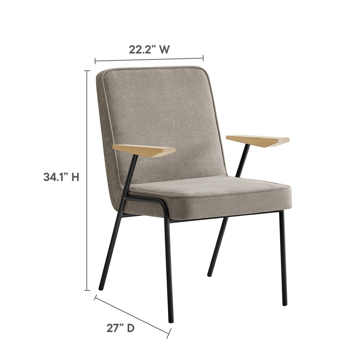 Vista Sand Dining Armchair - Ornate Home