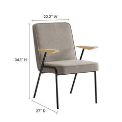 Vista Sand Dining Armchair - Ornate Home