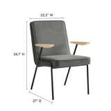 Vista Slate Dining Armchair - Ornate Home