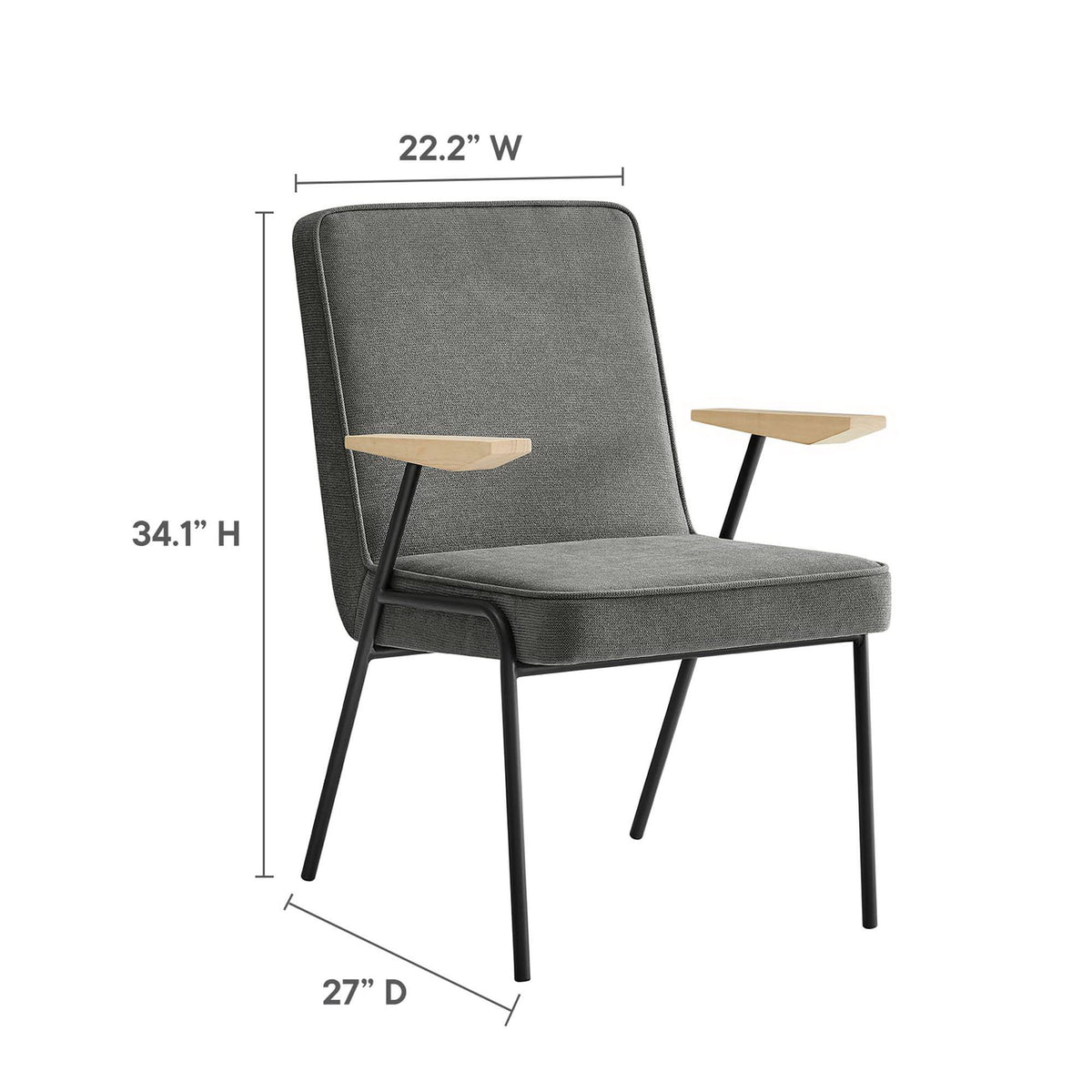 Vista Slate Dining Armchair - Ornate Home