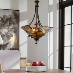 Vitalia Oil Rubbed Bronze 3 Light Pendant - Ornate Home