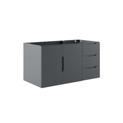 Vitality Gray 36" Bathroom Vanity Cabinet (Sink Basin Not Included) - Ornate Home