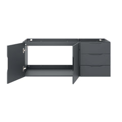 Vitality Gray 48" Double or Single Sink Compatible (Not Included) Bathroom Vanity Cabinet - Ornate Home