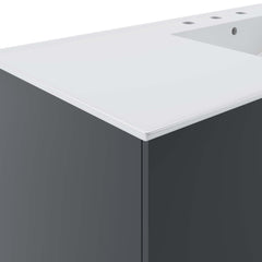 Vitality Gray/White 48" Single Sink Bathroom Vanity - Ornate Home