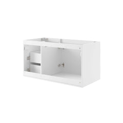 Vitality White 36" Bathroom Vanity Cabinet (Sink Basin Not Included) - Ornate Home