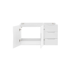 Vitality White 36" Bathroom Vanity Cabinet (Sink Basin Not Included) - Ornate Home