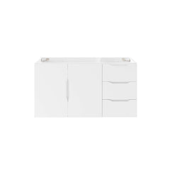 Vitality White 36" Bathroom Vanity Cabinet (Sink Basin Not Included) - Ornate Home