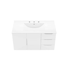 Vitality White 36" Bathroom Vanity - Ornate Home