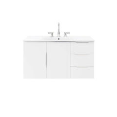 Vitality White 36" Bathroom Vanity - Ornate Home