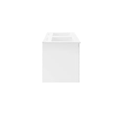 Vitality White 48" Double Sink Bathroom Vanity - Ornate Home