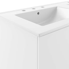 Vitality White 48" Double Sink Bathroom Vanity - Ornate Home