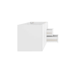 Vitality White 48" Double or Single Sink Compatible (Not Included) Bathroom Vanity Cabinet - Ornate Home