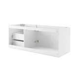 Vitality White 48" Double or Single Sink Compatible (Not Included) Bathroom Vanity Cabinet - Ornate Home