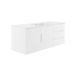 Vitality White 48" Single Sink Bathroom Vanity - Ornate Home