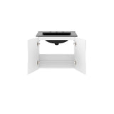 Vitality White/Black 24" Bathroom Vanity - Ornate Home