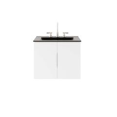 Vitality White/Black 24" Bathroom Vanity - Ornate Home