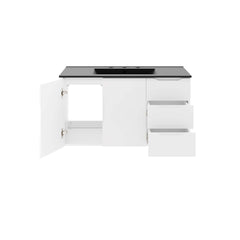 Vitality White/Black 36" Bathroom Vanity - Ornate Home