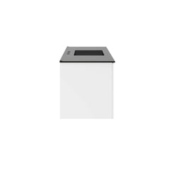 Vitality White/Black 48" Single Sink Bathroom Vanity - Ornate Home