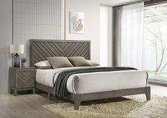 Vitas Gray Queen Bed - Ornate Home