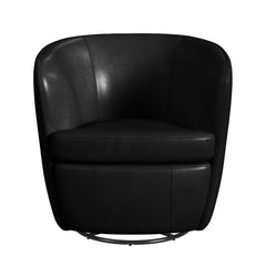 Vito Pebble Black Swivel Chair - Ornate Home
