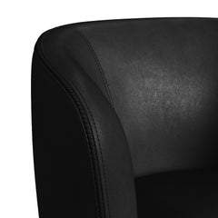 Vito Pebble Black Swivel Chair - Ornate Home