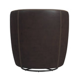Vito Pebble Brown Swivel Chair - Ornate Home