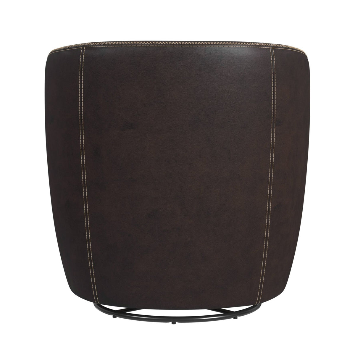 Vito Pebble Brown Swivel Chair - Ornate Home