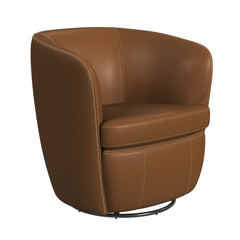 Vito Pebble Tan Swivel Chair - Ornate Home