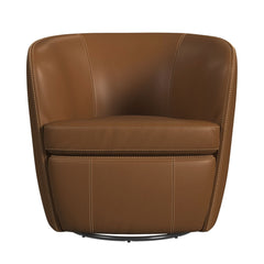 Vito Pebble Tan Swivel Chair - Ornate Home