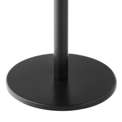 Viva Black/Light Oak Round Acacia Wood Side Table - Ornate Home
