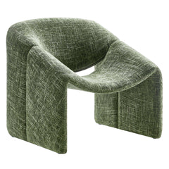 Vivi Basil Chenille Upholstered Accent Chair - Ornate Home