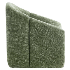 Vivi Basil Chenille Upholstered Accent Chair - Ornate Home