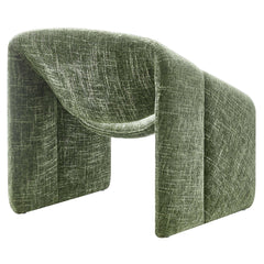 Vivi Basil Chenille Upholstered Accent Chair - Ornate Home