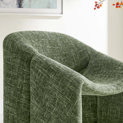 Vivi Basil Chenille Upholstered Accent Chair - Ornate Home