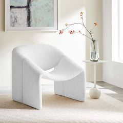 Vivi Frost Chenille Upholstered Accent Chair - Ornate Home