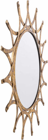 Vivi Gold Metal Mirror - Ornate Home