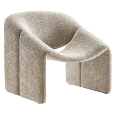Vivi Khaki Chenille Upholstered Accent Chair - Ornate Home