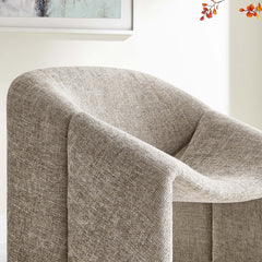 Vivi Khaki Chenille Upholstered Accent Chair - Ornate Home