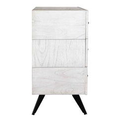 Vivi White 3 Drawer Chest - Ornate Home