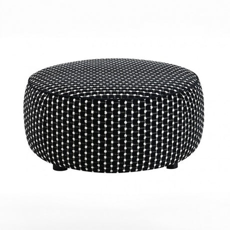 Viviani Black Ottoman - Ornate Home